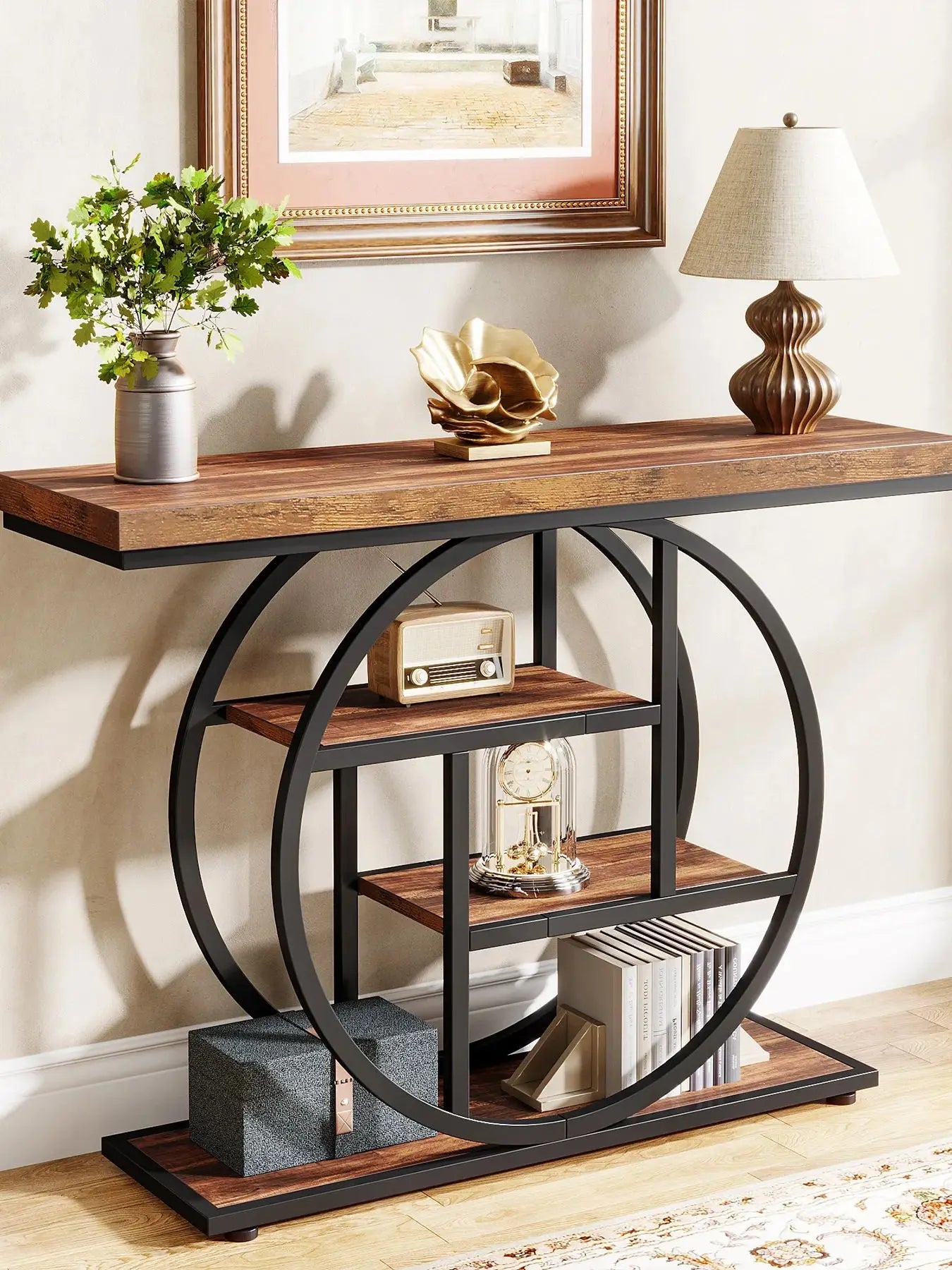 Tribesigns 4 Tier Console Table For Living Room And Entryway