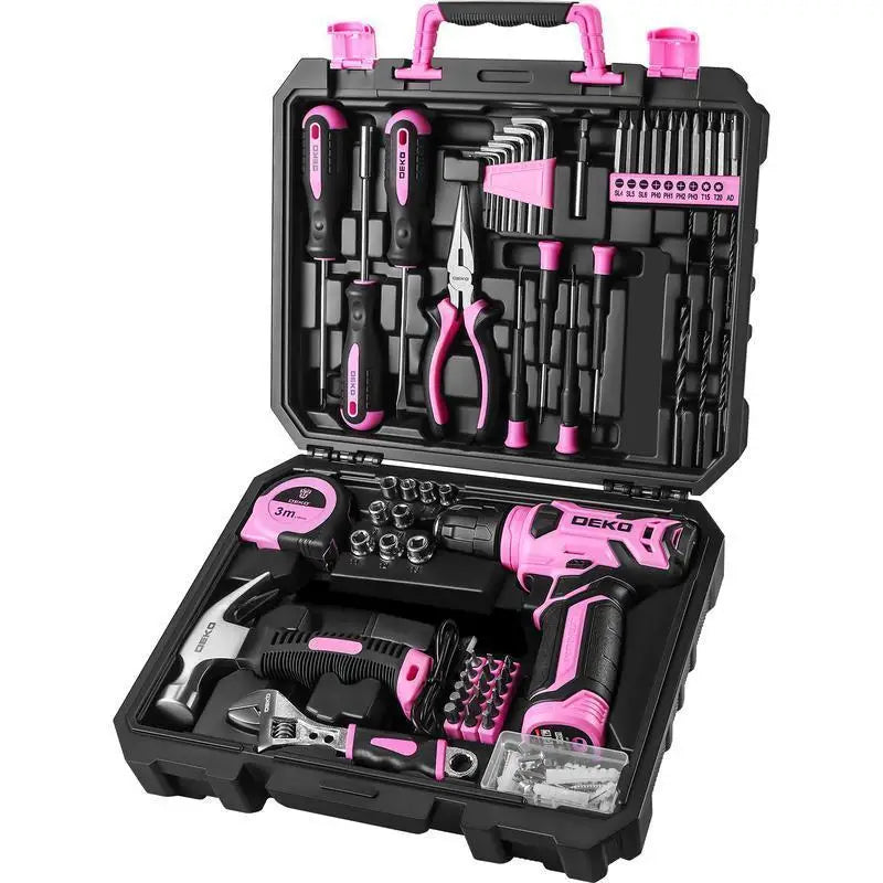 8V Cordless Drill Set 126-Piece Tool Kit With Storage