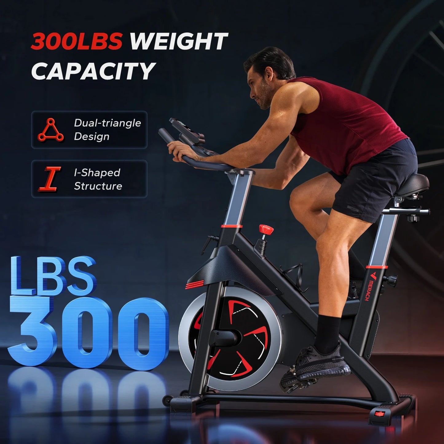 Merach S38 Indoor Cycling Bike Bluetooth App Connectivity