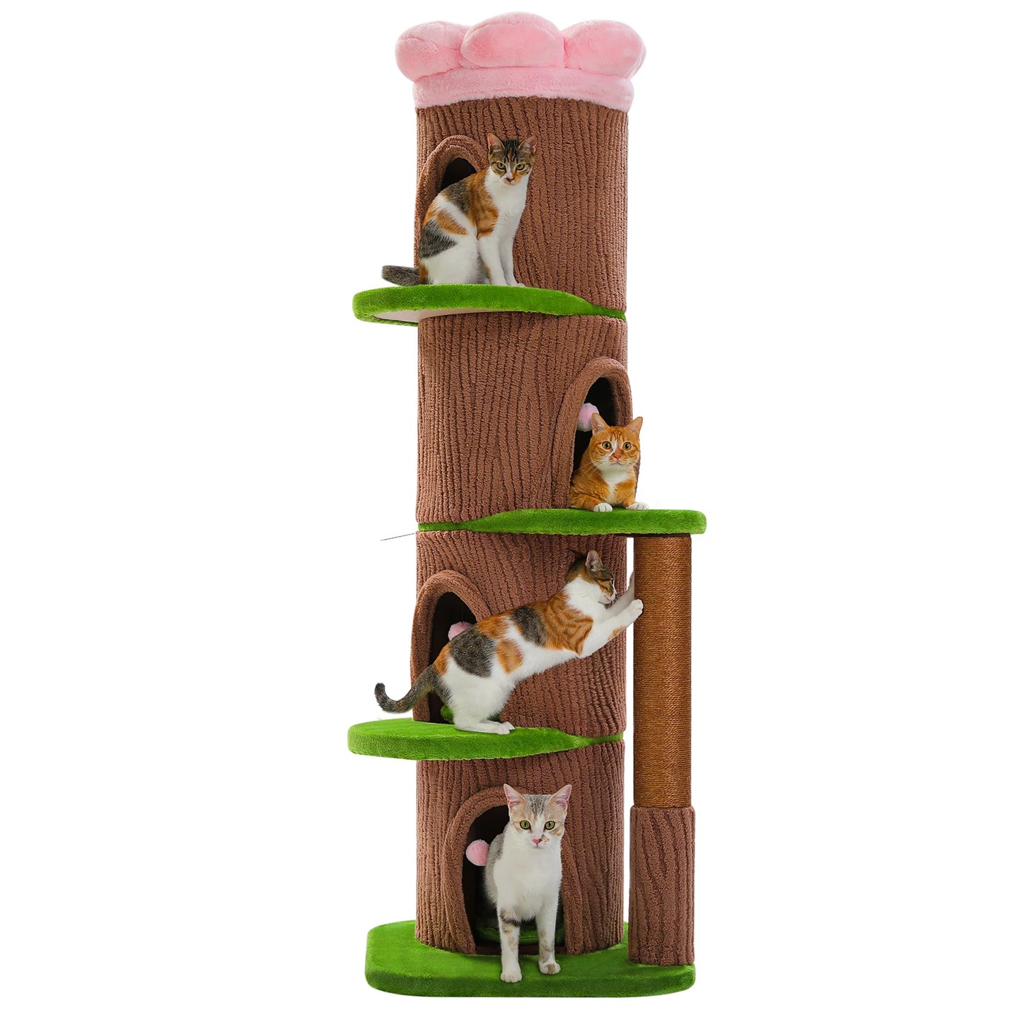 PAWZ Road Large Cat Tree Tower With Condos And Scratching Posts