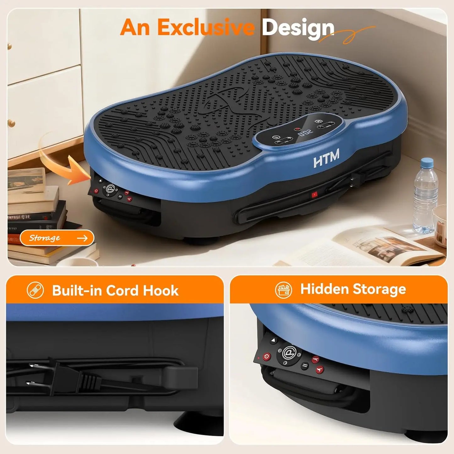 HTMM Vibration Plate Weight Loss Machine For Home Gym