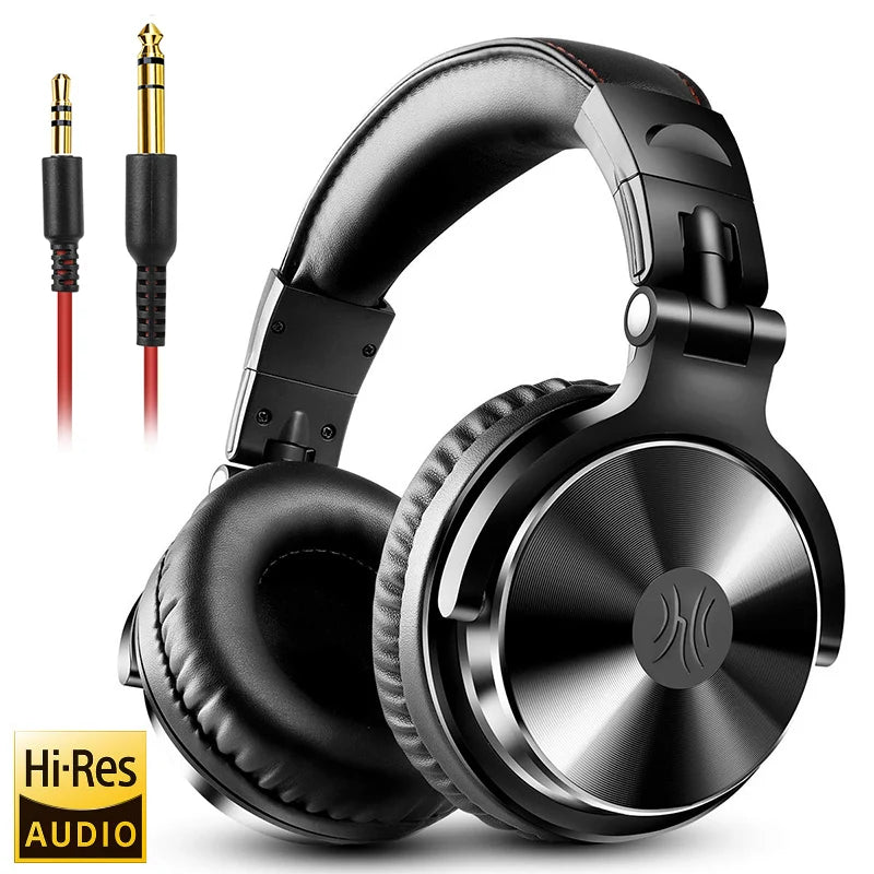 Oneodio Over Ear DJ Headphones HiFi Studio Monitoring Wired Headset With Mic