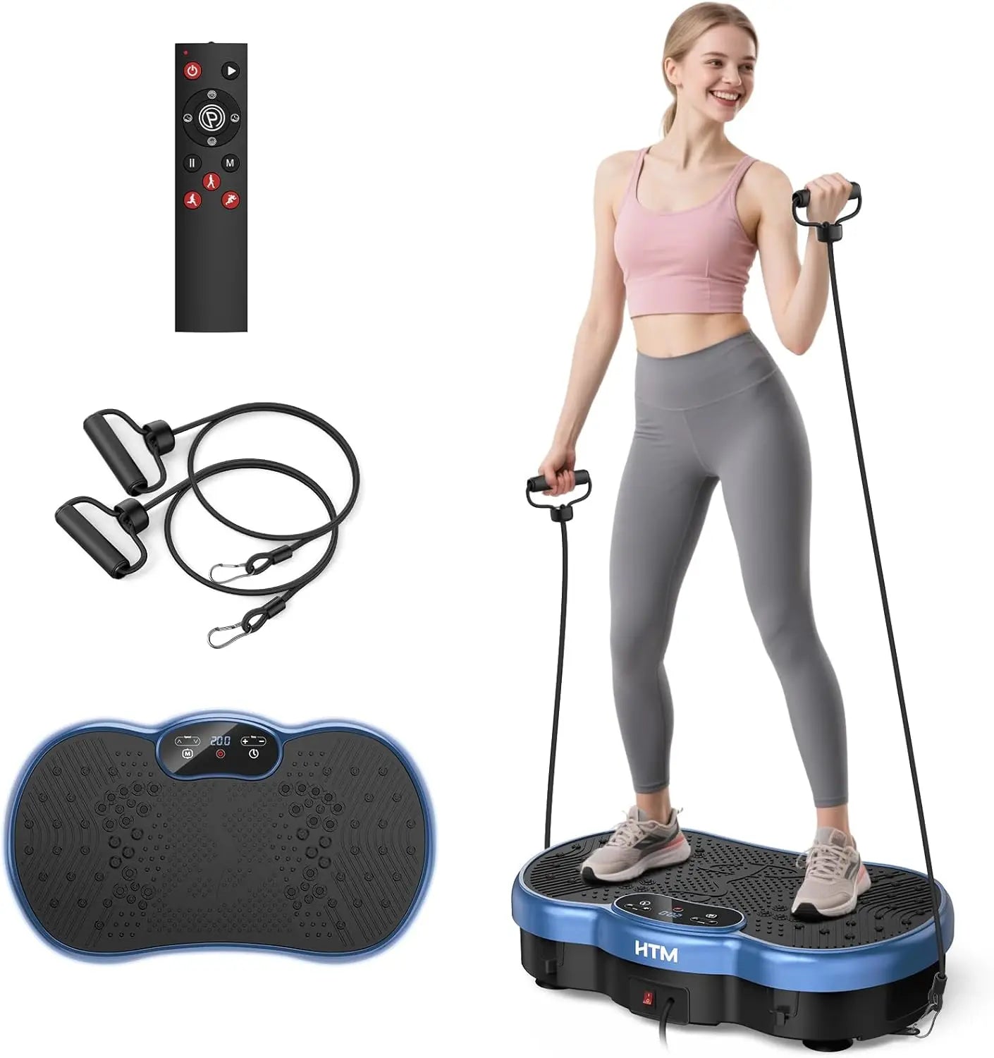 HTMM Vibration Plate Weight Loss Machine For Home Gym