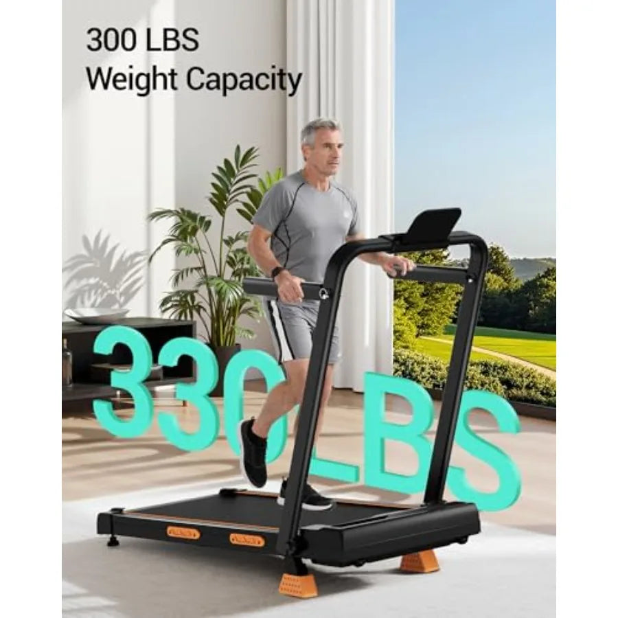 XMSJ 3-In-1 Quiet Portable Folding Walking Pad Treadmill With Handles