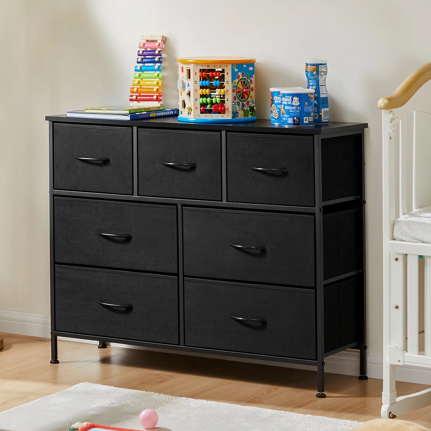 JHK Seven Drawer Dresser Organizer For Bedroom And Living Room