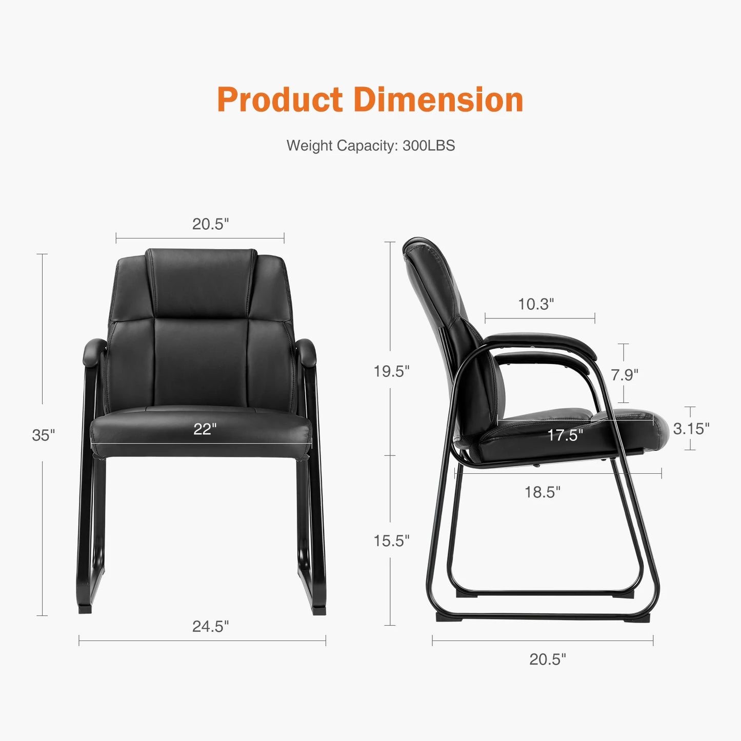 JHK Ergonomic Padded Backrest Living Room Gaming Chair Armrests