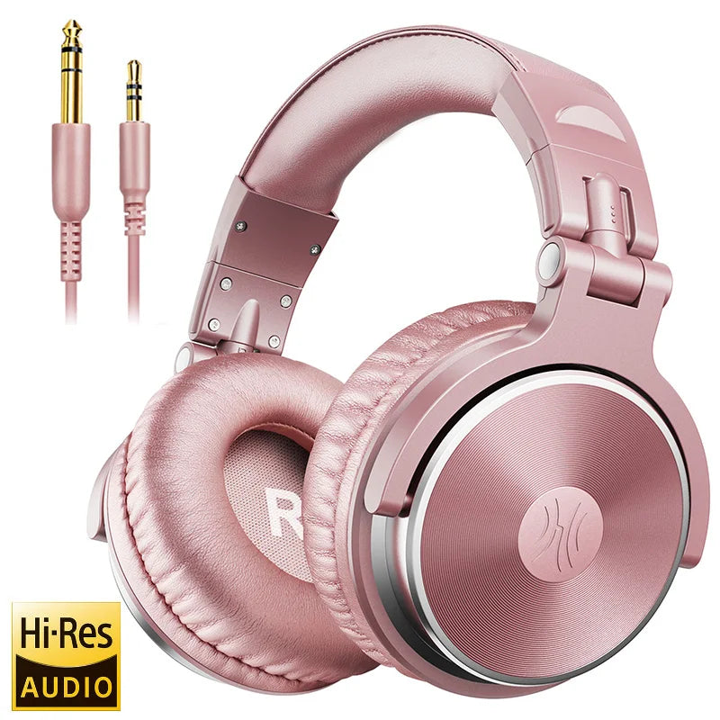Oneodio Over Ear DJ Headphones HiFi Studio Monitoring Wired Headset With Mic
