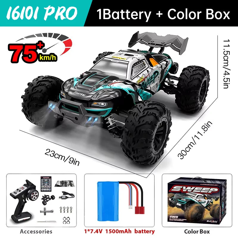 WLtoys 16101 Pro 4WD RC Car With Bright LED Lights