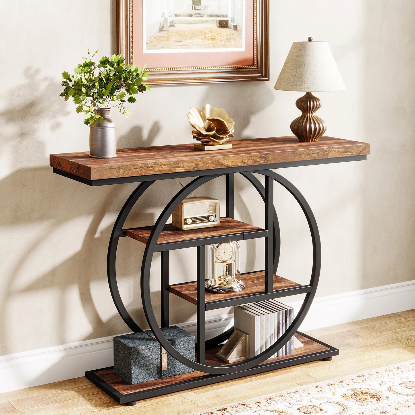 Tribesigns 4 Tier Console Table For Living Room And Entryway