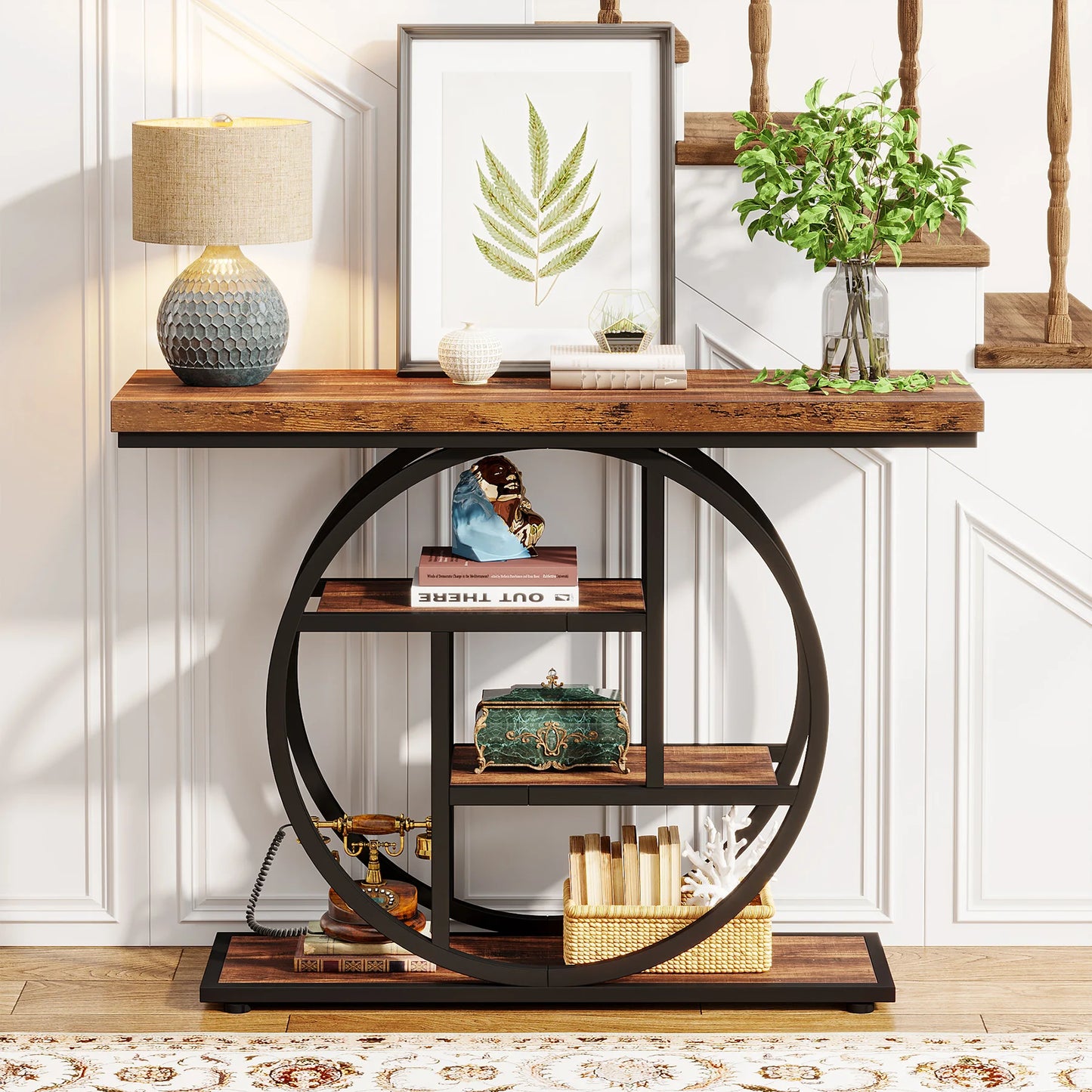 Tribesigns 4 Tier Console Table For Living Room And Entryway
