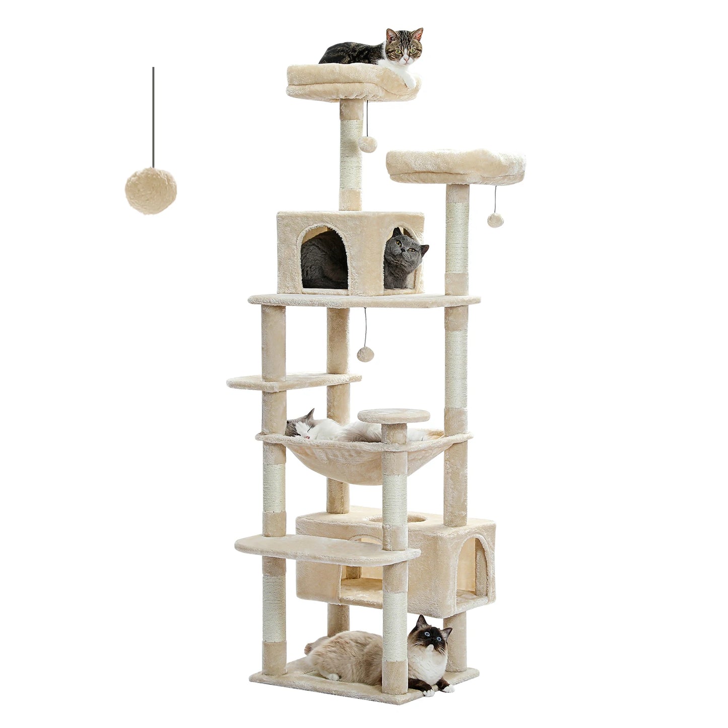 PAWZ Road Large Cat Tree Tower With Scratching Posts