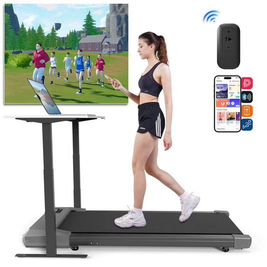 Superun 2-In-1 Run Walking Pad Under Desk Treadmill
