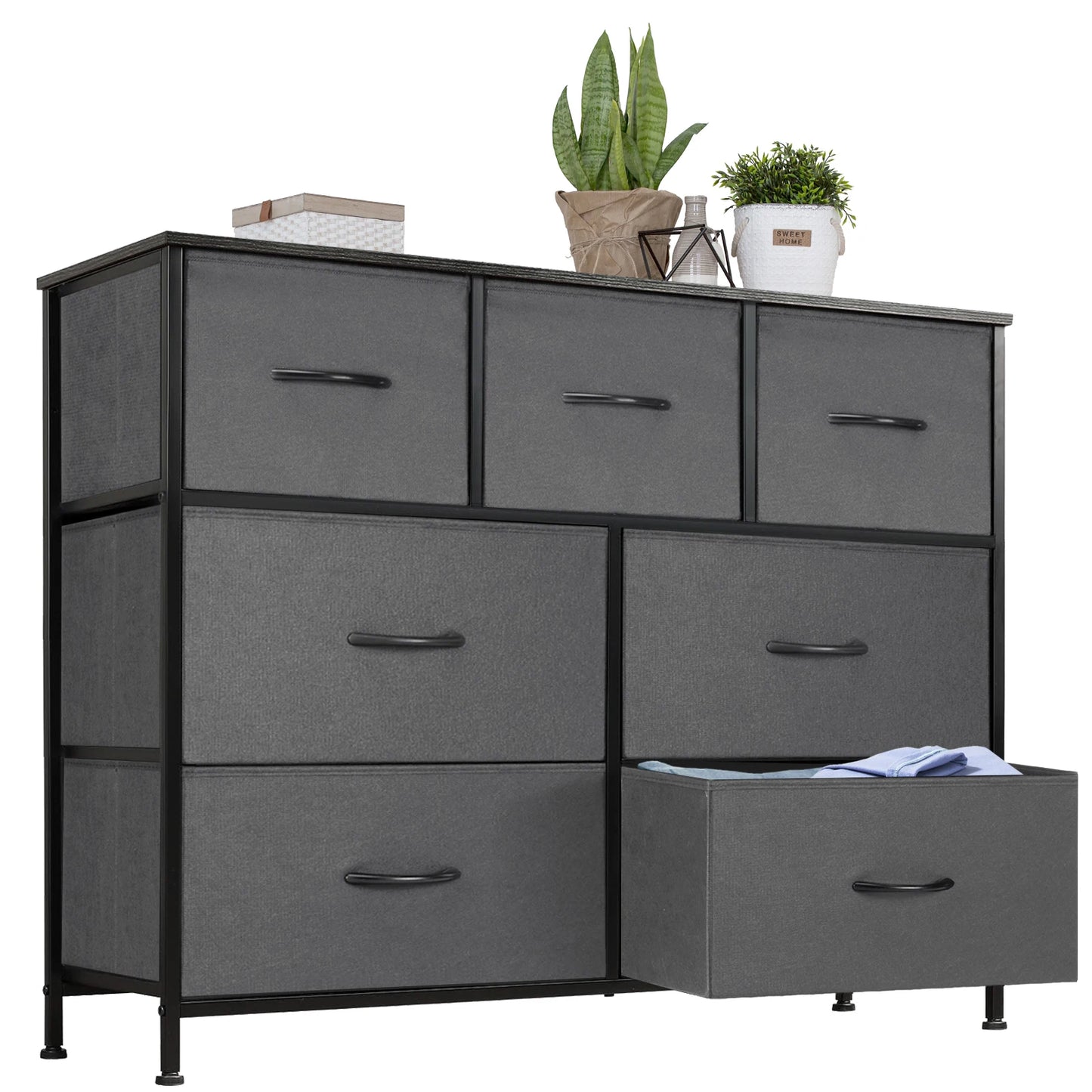 JHK Seven Drawer Dresser Organizer For Bedroom And Living Room