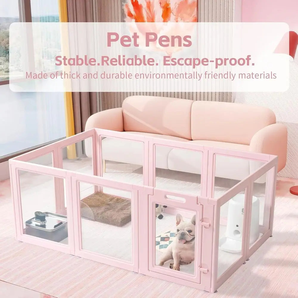 Dog Playpen Acrylic Indoor Outdoor Easy Assembly And Disassembly