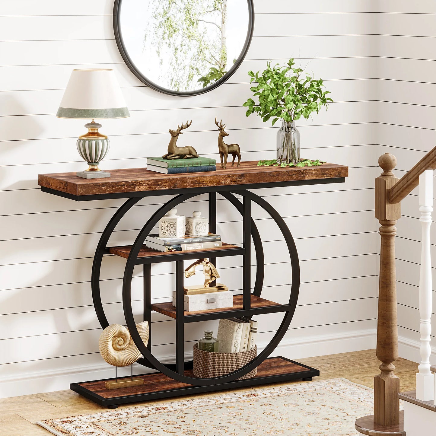 Tribesigns 4 Tier Console Table For Living Room And Entryway