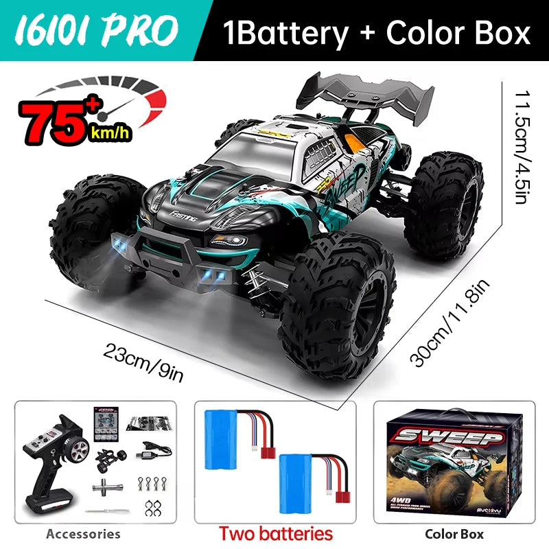 WLtoys 16101 Pro 4WD RC Car With Bright LED Lights