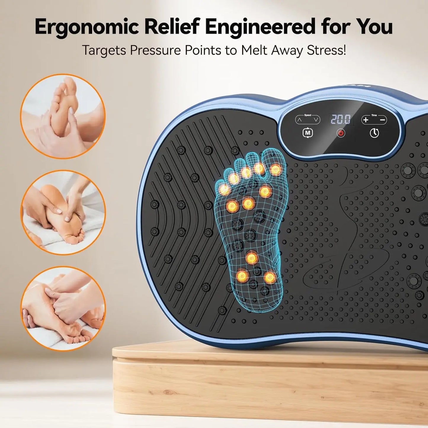 HTMM Vibration Plate Weight Loss Machine For Home Gym