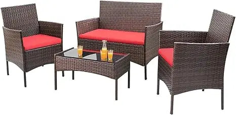 Rattan Wicker Outdoor Patio Furniture Set For Garden Use