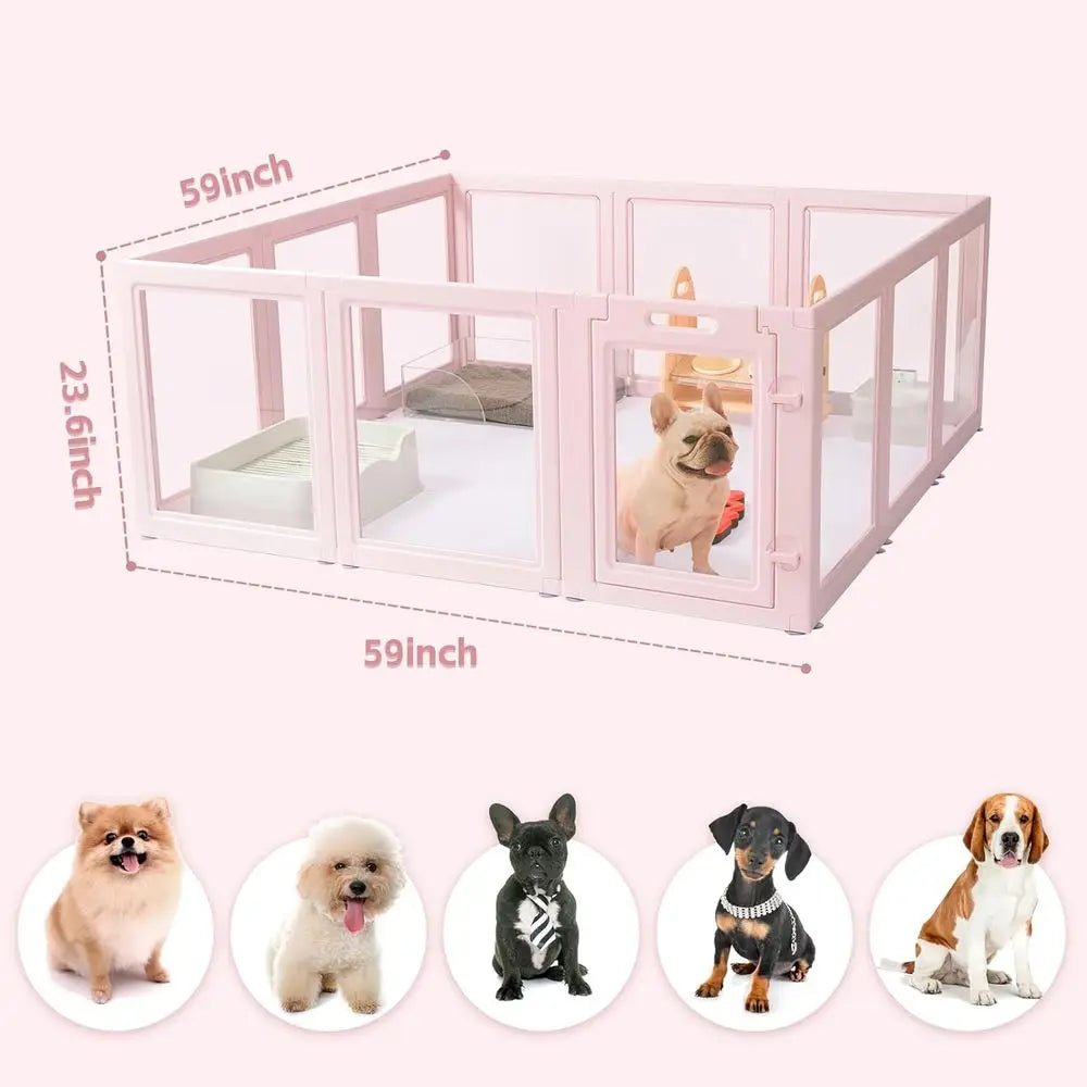 Dog Playpen Acrylic Indoor Outdoor Easy Assembly And Disassembly