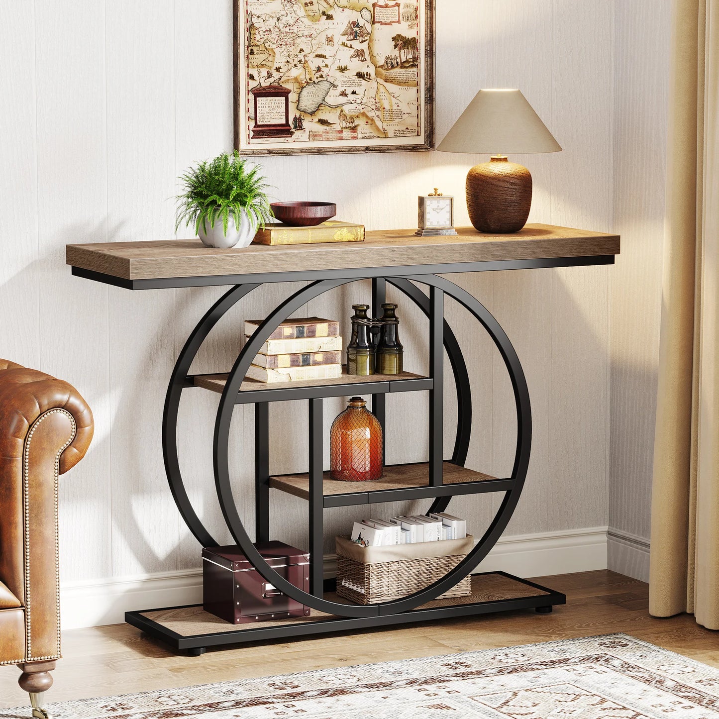 Tribesigns 4 Tier Console Table For Living Room And Entryway
