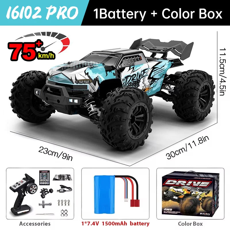 WLtoys 16101 Pro 4WD RC Car With Bright LED Lights