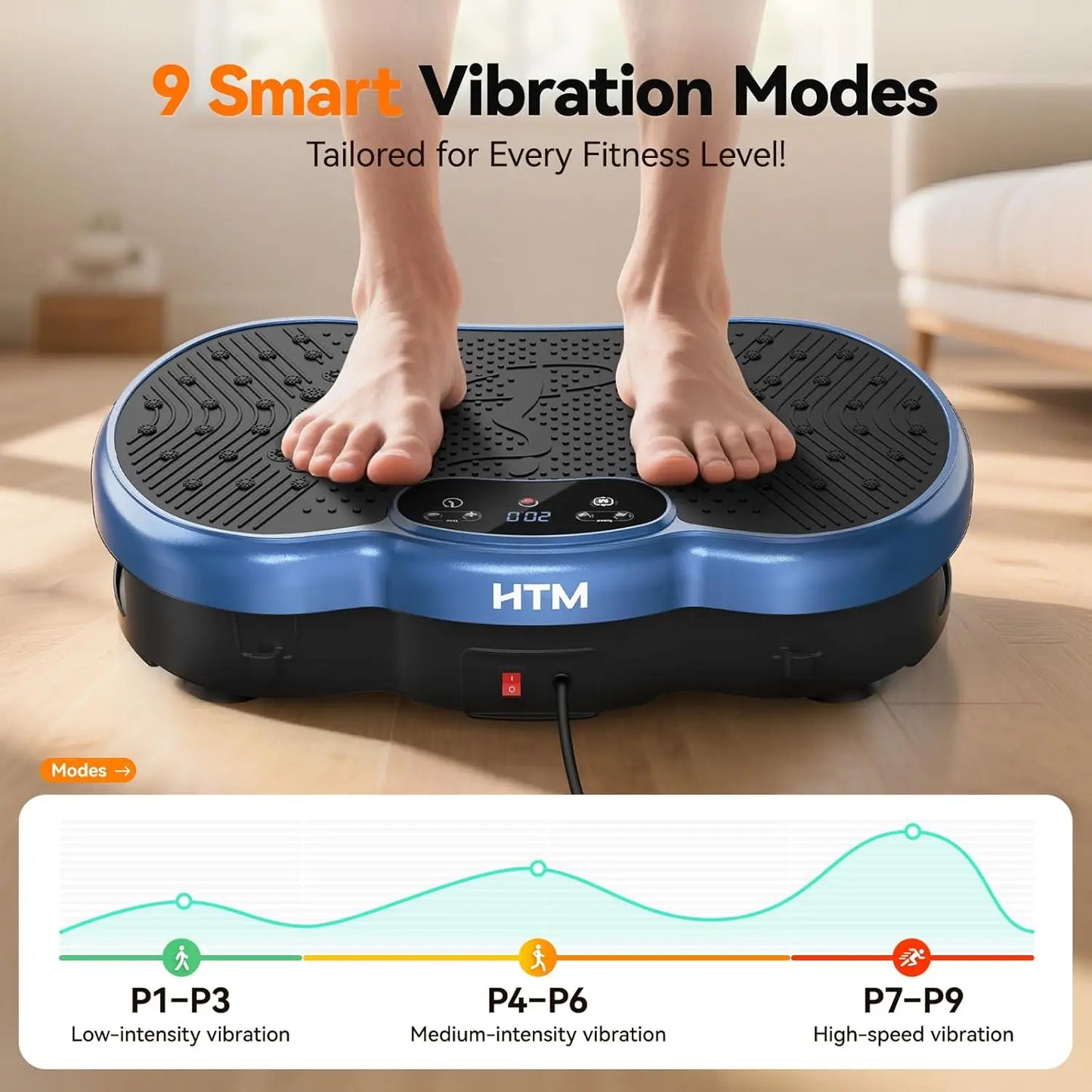HTMM Vibration Plate Weight Loss Machine For Home Gym