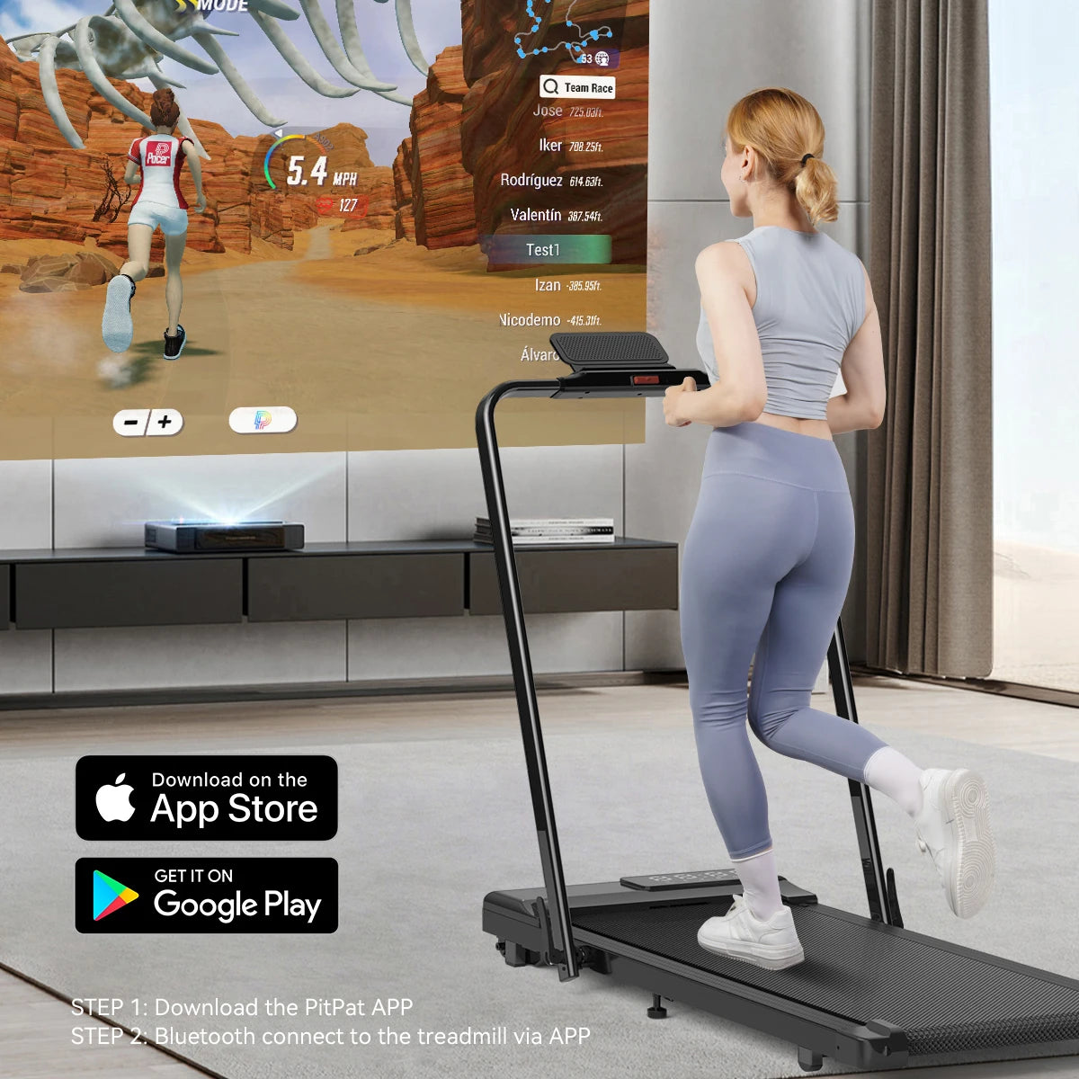 Superun 3in1 Treadmill Walking Pad With LED Screen Remote Control