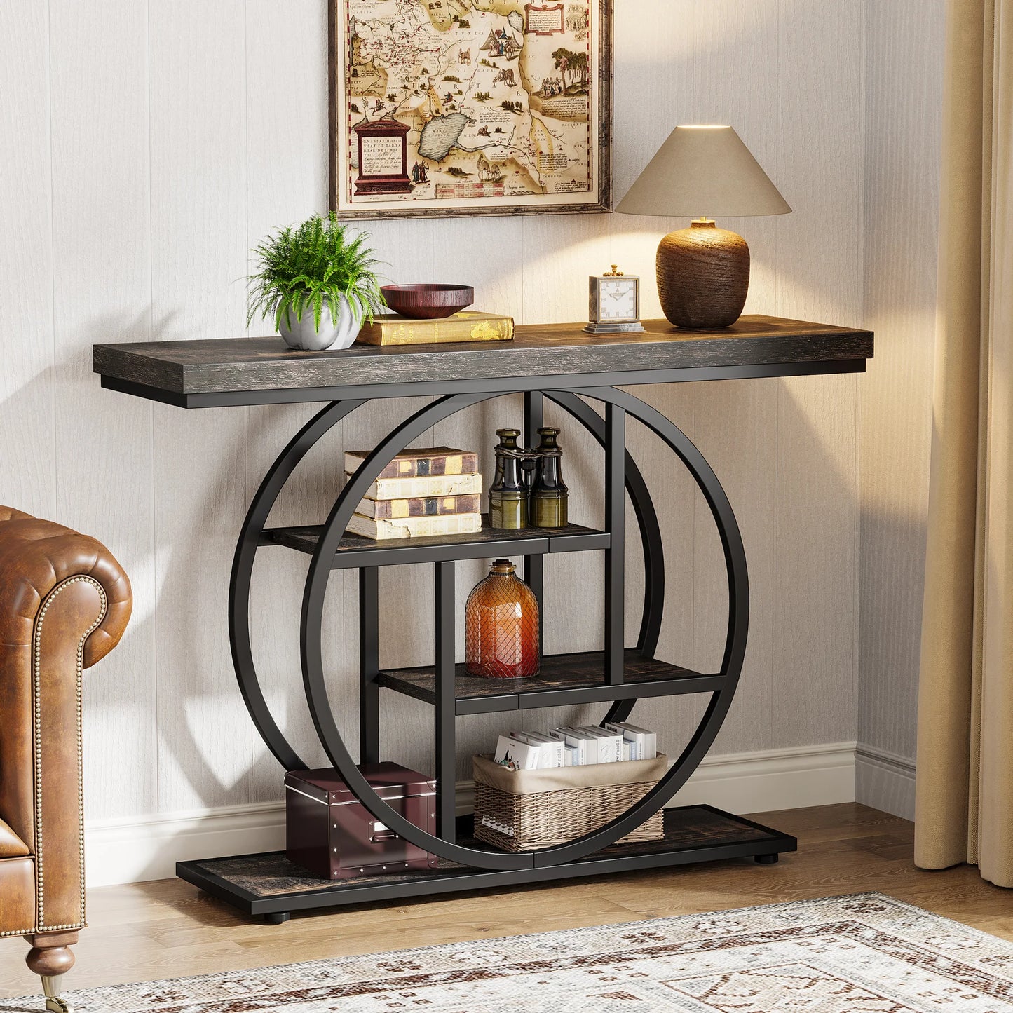 Tribesigns 4 Tier Console Table For Living Room And Entryway