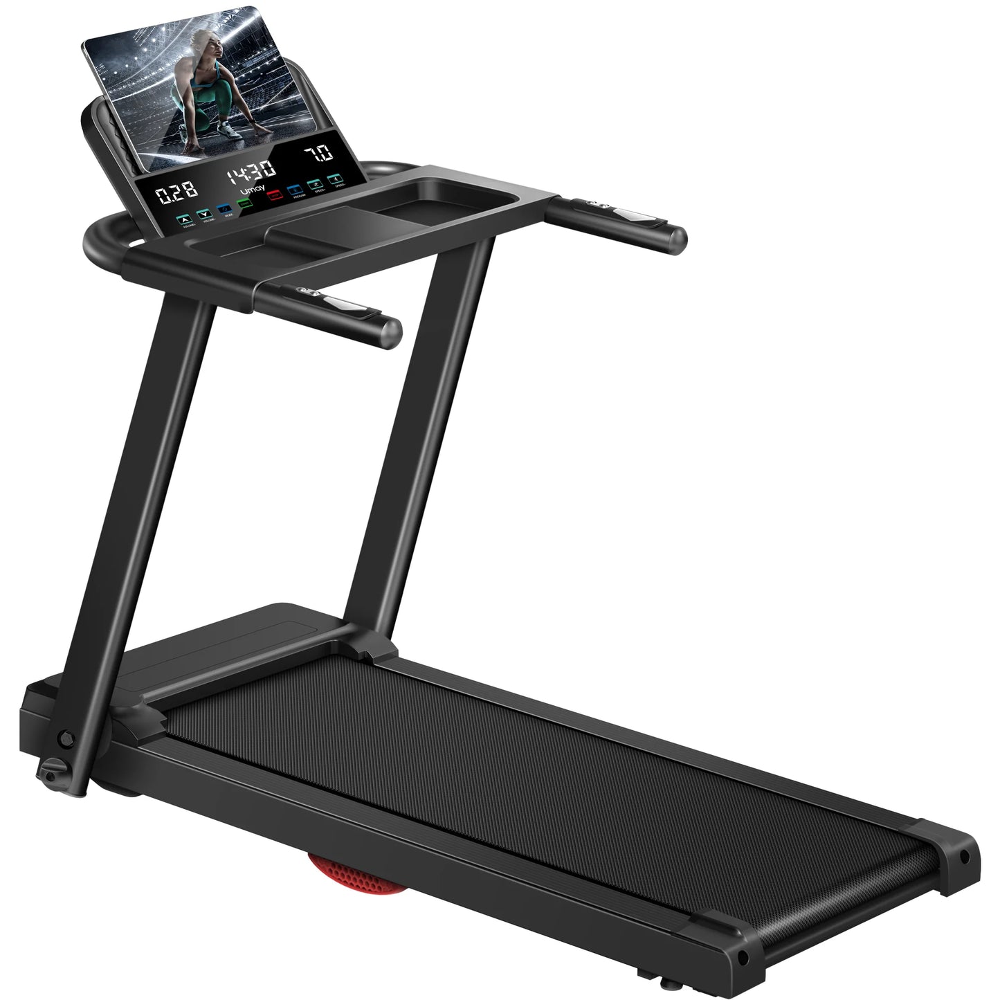 NONEDriving 3.0HP Brushless Foldable Home Treadmill With Heart Rate Monitor