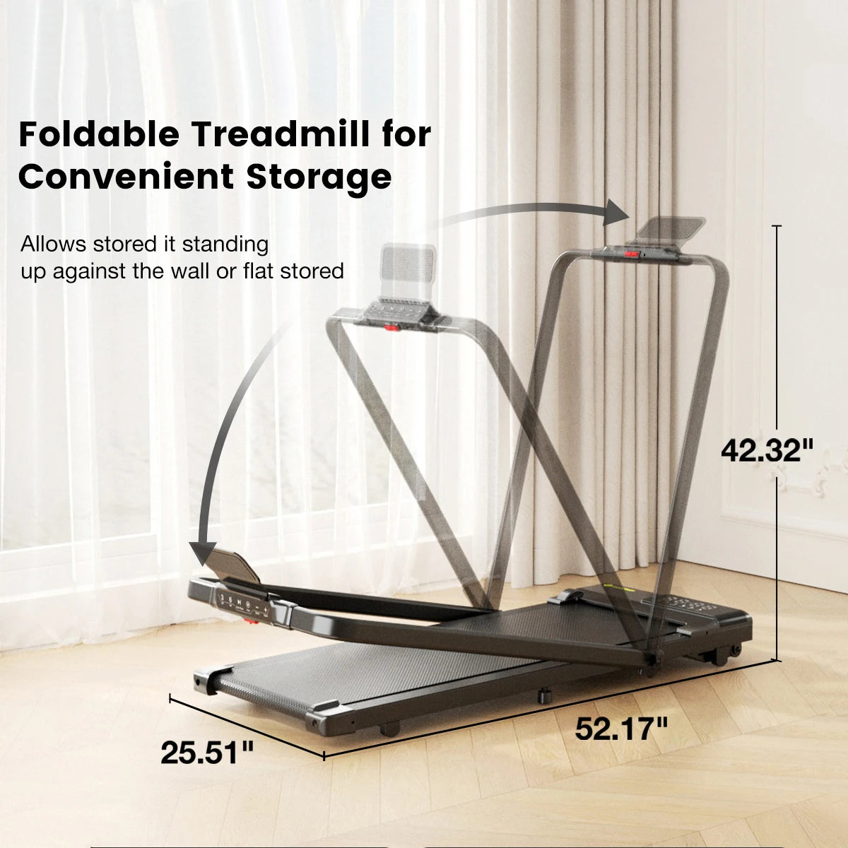 Superun 3in1 Treadmill Walking Pad With LED Screen Remote Control