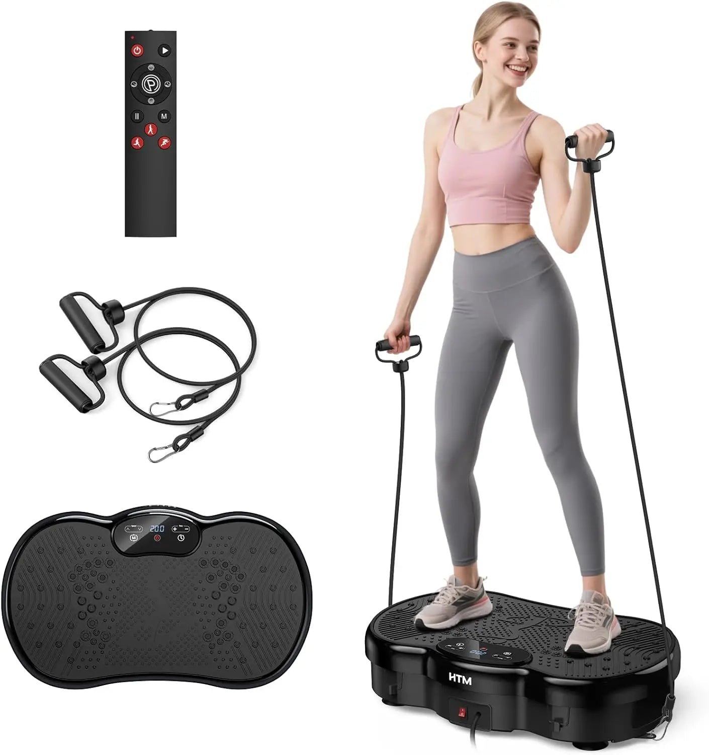 HTMM Vibration Plate Weight Loss Machine For Home Gym