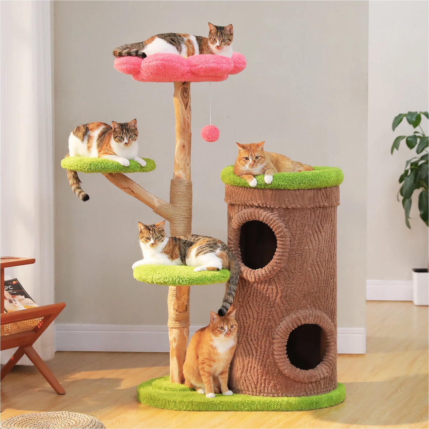 PAWZ Road Large Cat Tree Tower With Condos And Scratching Posts