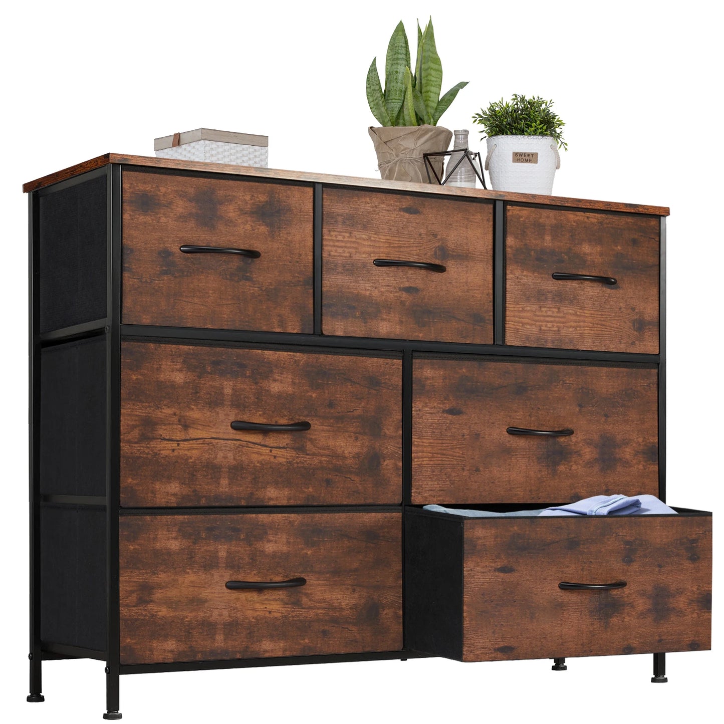 JHK Seven Drawer Dresser Organizer For Bedroom And Living Room