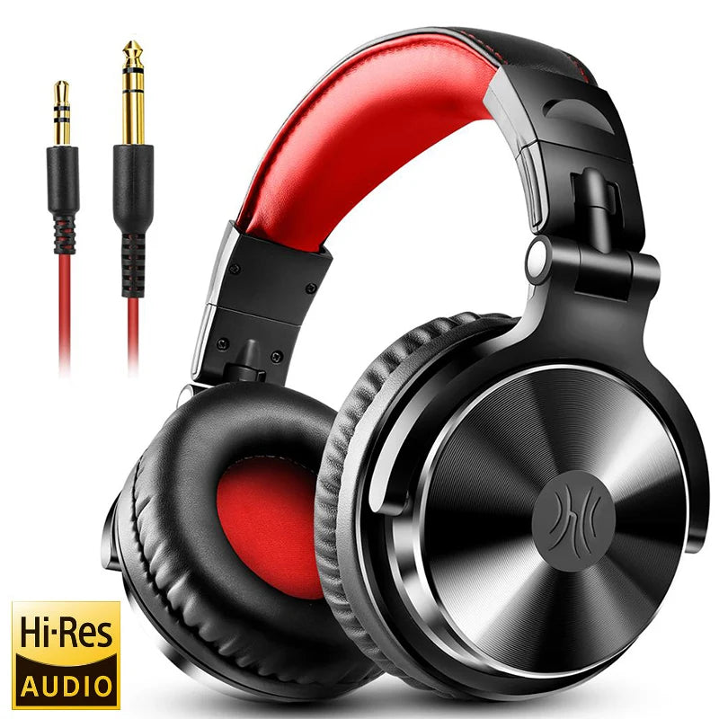 Oneodio Over Ear DJ Headphones HiFi Studio Monitoring Wired Headset With Mic