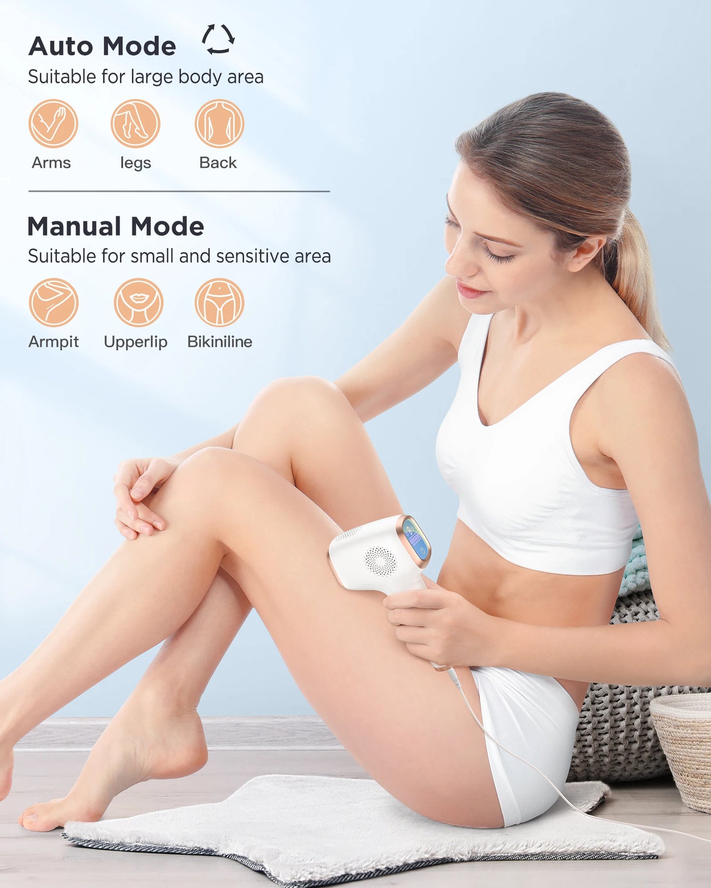 Innza IPL Hair Removal Device Painless Permanent Ice Cooling Care