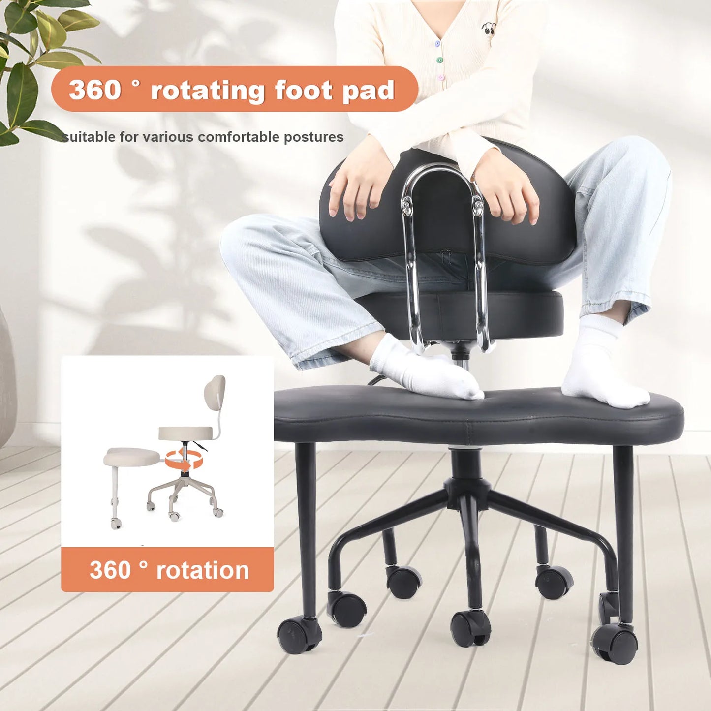 Cross Desk Chair With Lumbar Support And Height Adjustment