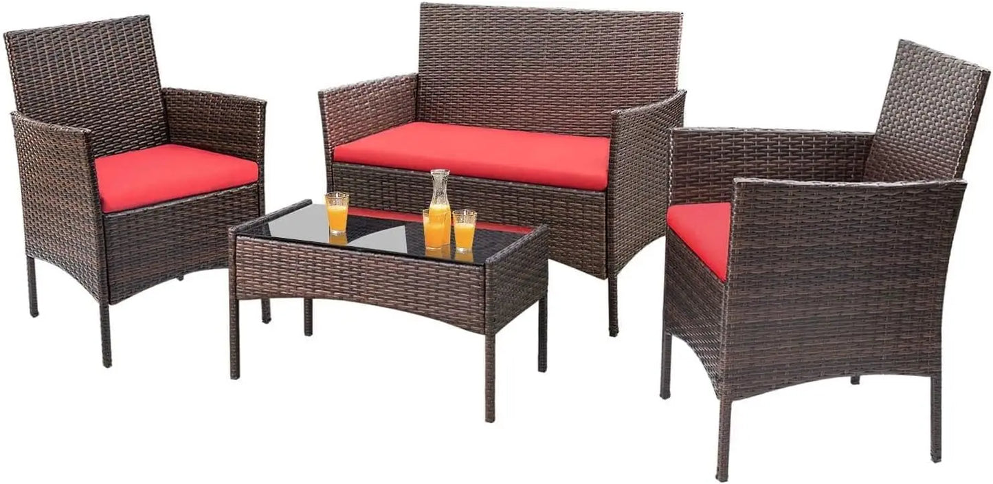 Rattan Wicker Outdoor Patio Furniture Set For Garden Use