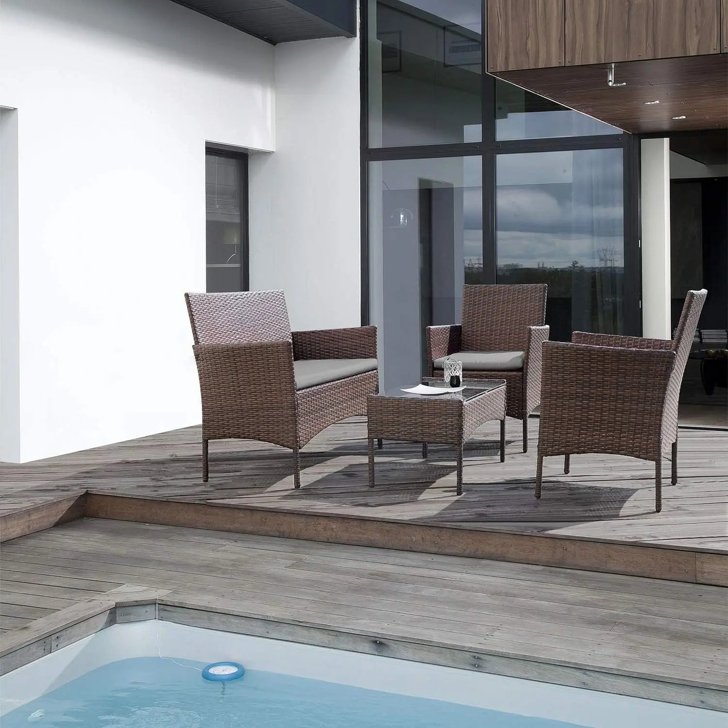 Rattan Wicker Outdoor Patio Furniture Set For Garden Use
